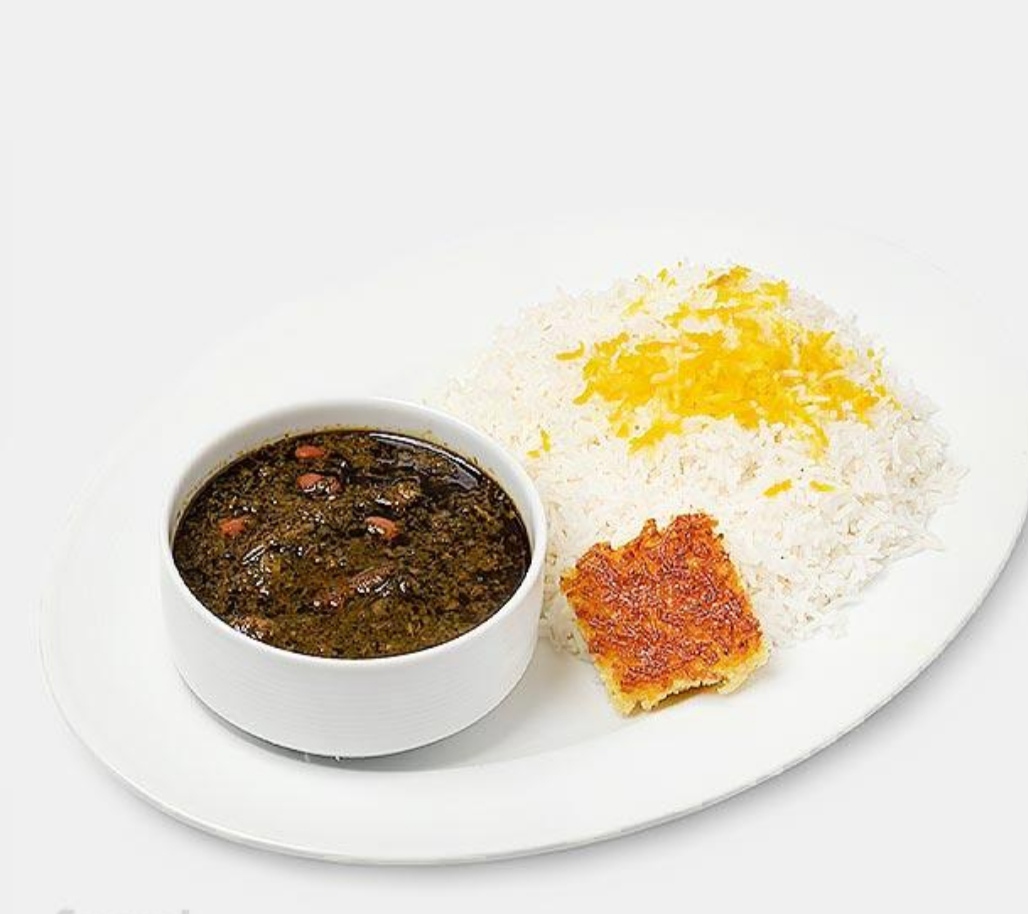 ,چلو خورشت قرمه سبزی